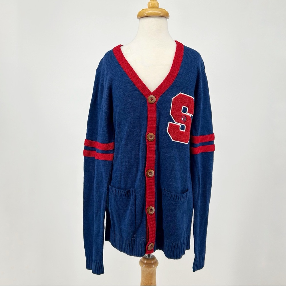 NWT BoxLunch Marvel Spider-Man Homecoming Collection Cardigan Men’s Size XS FLAW